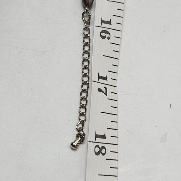 Purple Freshwater Pearl Necklace With Pendant Lobster Clasp Adjustable Chain - Picture 6 of 6